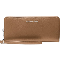 Bolsillo para teléfono Carteras Michael Kors Large Pebbled Leather Continental Wallet - Driftwood