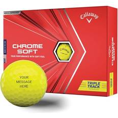 Callaway Triple Track Gul Krom Mjuka Golfbollar 12-pack