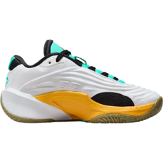 Recycled Materials Basketball Shoes Children's Shoes Nike Luke 3 GS - White/Laser Orange/Gum Light Brown/Hyper Jade