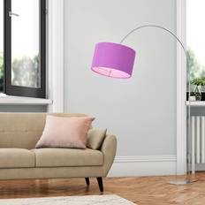 Purple Floor Lamps Latitude Run Curcio Purple Floor Lamp 170cm