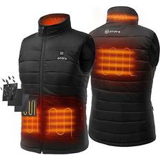 4XL - Men Vests Ororo Men's Lightweight Heated Vest with Battery Pack - Black