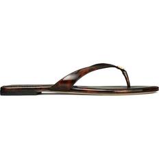 Leather - Women Flip-Flops Tory Burch Classic Flip Flop - Tortoise Patent