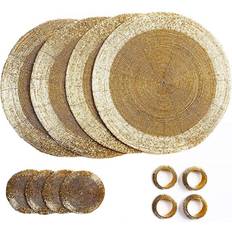 Gold Place Mats Mercer41 Dex 12 Piece Placemat Set Place Mat Gold