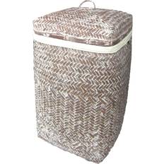 Bathroom Accessories Highland Dunes Wicker Laundry Basket Medium 63 x 37 x 37 cm