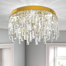Rosdorf Park Light Crystal LED Chandelier 20cm H x 40cm W x 40cm D Pendant Lamp