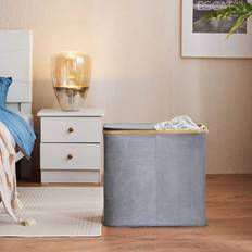 Bathroom Accessories Ebern Designs Laundry Bin Grey 50cm H X 53cm W X 34cm D