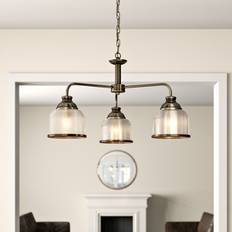 Three Posts Candle Style Chandelier Antique Brass 56 cm W Pendant Lamp