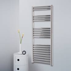 Heated Towel Rails Ultraheat Wall Mounted Water-Fed Heated Towel Rail 117.5cm H X 40cm W X 30cm D Chrome