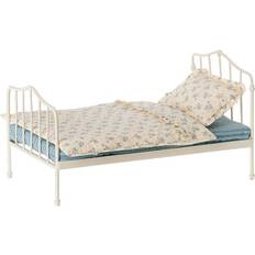 Polyester Dukker & Dukkehus Maileg Miniature Bed Mini Blue