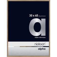 Oak Photo Frames Nielsen Alpha Aluminium Picture 30cm W x 40cm H Photo Frame