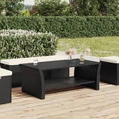 Black Outdoor Coffee Tables Latitude Run Lathbury Rectangular Coffee Table 100 cm H X 50 cm W X 100 cm L