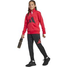 Adidas Tracksuits adidas Barn Essentials Big Logo Climacool Tracksuit - Pure Ruby/Black