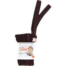 6-9M Strømpebukser Silly Silas Teddy Warmy Footless Tights with Braces - Chocolate Brown