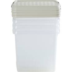 Green Storage Boxes Wham Clip 14L Square Clip with Lid Storage Box