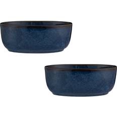 Mason Cash Reactive Blue Oval Dishes Set of 2 0.65L Pie Dish