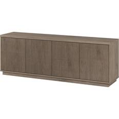 Doors Benches Wade Logan Avichai Antiqued Gray/Oak TV Bench 70x24"