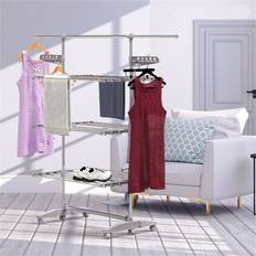 Plastic Drying Racks Rebrilliant 3 Tier Folding Drying Rack