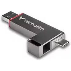 Verbatim 256 GB USB-minnen Verbatim Dual QuickStick 256 GB