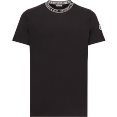 Moncler T-shirts Moncler Logo-Trimmed Cotton T-shirt - Black