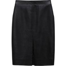 Anine Bing Woman Skirts Anine Bing Tyra Skirt - Black Recycled Leather