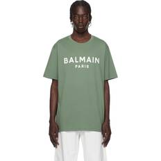 Balmain T-skjorter Balmain Paris Print T-shirt - Green