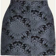 Pomezia Wool-Blend Jacquard Miniskirt - Blue