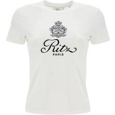 Frame T-shirts Frame Embroidered X Ritz Paris - White