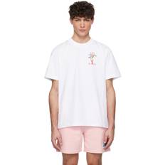 Casablanca T-shirts Casablanca Tryckt T-shirt - Vit