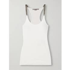 Svarta Linnen Stella McCartney Tank Top With Chains - Black