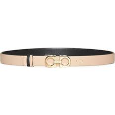 Ferragamo Gold Belts Ferragamo Gancini Reversible Adjustable Leather Belt