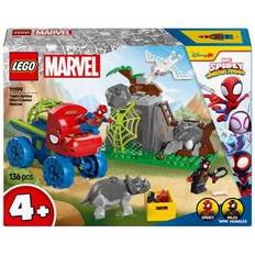 Lego a LEGO Marvel Spideys Team on a Rescue Mission in The Dino Truck 11199