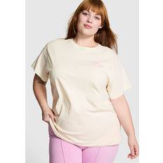 PINK Tops PINK Campus Cotton Tee - White/Ivory