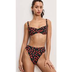 XXL Bikini Tops Good American Balconette Bikini Top - Black Gingham