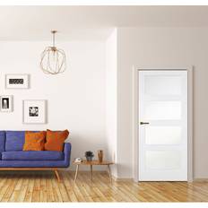 Doors Ebern Designs Gareld Shaker Glass Internal 198.1cm H 61cm W x 3.5cm D Interior Door (x)
