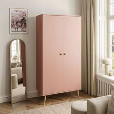 Doors - Pink Wardrobes Mikado Harmony Two Door 212cm H X 87cm W X 41cm D Wardrobe