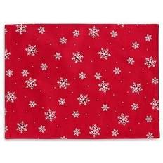 The Cellar Snowflake Collection Set of 4 14-in x 19-in Place Mat