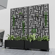 Latitude Run Metal Planter Box 71 H x 70 W x 16 D