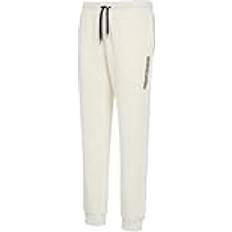 Emporio Armani Byxor Emporio Armani Herrbyxor Borstade Terry-Sweatpants - Kräm