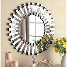 Round Sunburst Accent 32" x 32" Wall Mirror