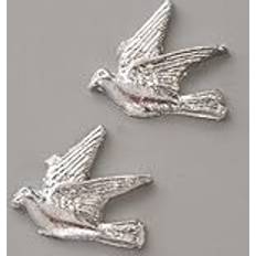 Silver DIY Efco Dove Vaxdekoration Silver Briljant 30 mm 2 delar