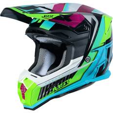J22 Motocross Helmet - Frenetik Neon Fluo Lime/Black