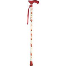 Best Crutches & Canes Switch Sticks poppies print aluminum folding cane 32 to 37 inch height Multicolor