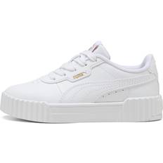 Gold Trainers Children's Shoes Puma Kids Carina 3.0 Trainers - Blanc