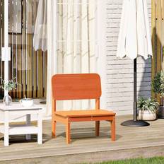 Holz Sonnenliegen vidaXL Gartenstuhl Wachsbraun 60 x 52.5 x 72 cm