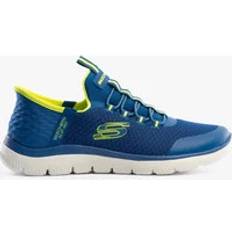 Children's Shoes Skechers Summits High Range Trainers - Blue/Lime