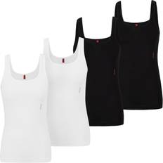 HUGO BOSS Bomuld Toppe HUGO BOSS Twin Vest Undertrøjer Med Brede Stropper - Black