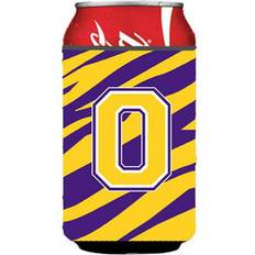 Monogram Tiger Stripe Purple Gold Can