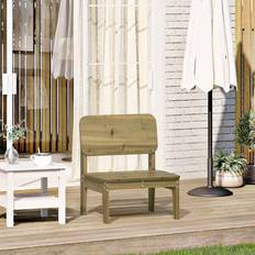 Holz Stühle vidaXL Gartenstuhl 60 x 52.5 x 72 cm Kiefernholz Imprägniert Gartenessstuhl