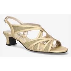 Slingback Sandals Easy Street Extra Wide Tristen Sandal - Gold Satin