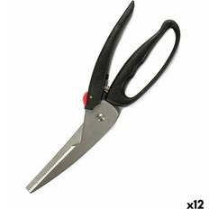 Black Kitchen Scissors Kinvara Black Steel 24.5 x 2 x 7.5 cm Kitchen Scissors